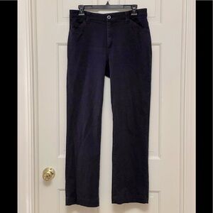 Lee Dark Blue Comfort Waistband Pants 98% Cotton Size 10P